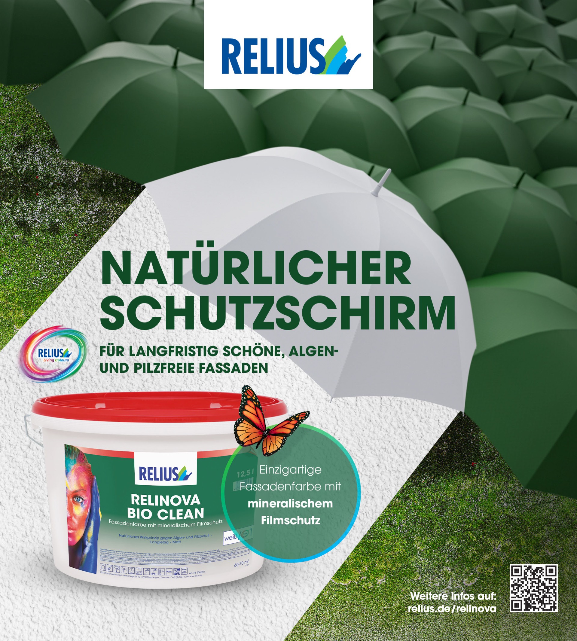 RELIUS Print-Anzeige – Natürlicher Schutzschirm, Sauer Marketing