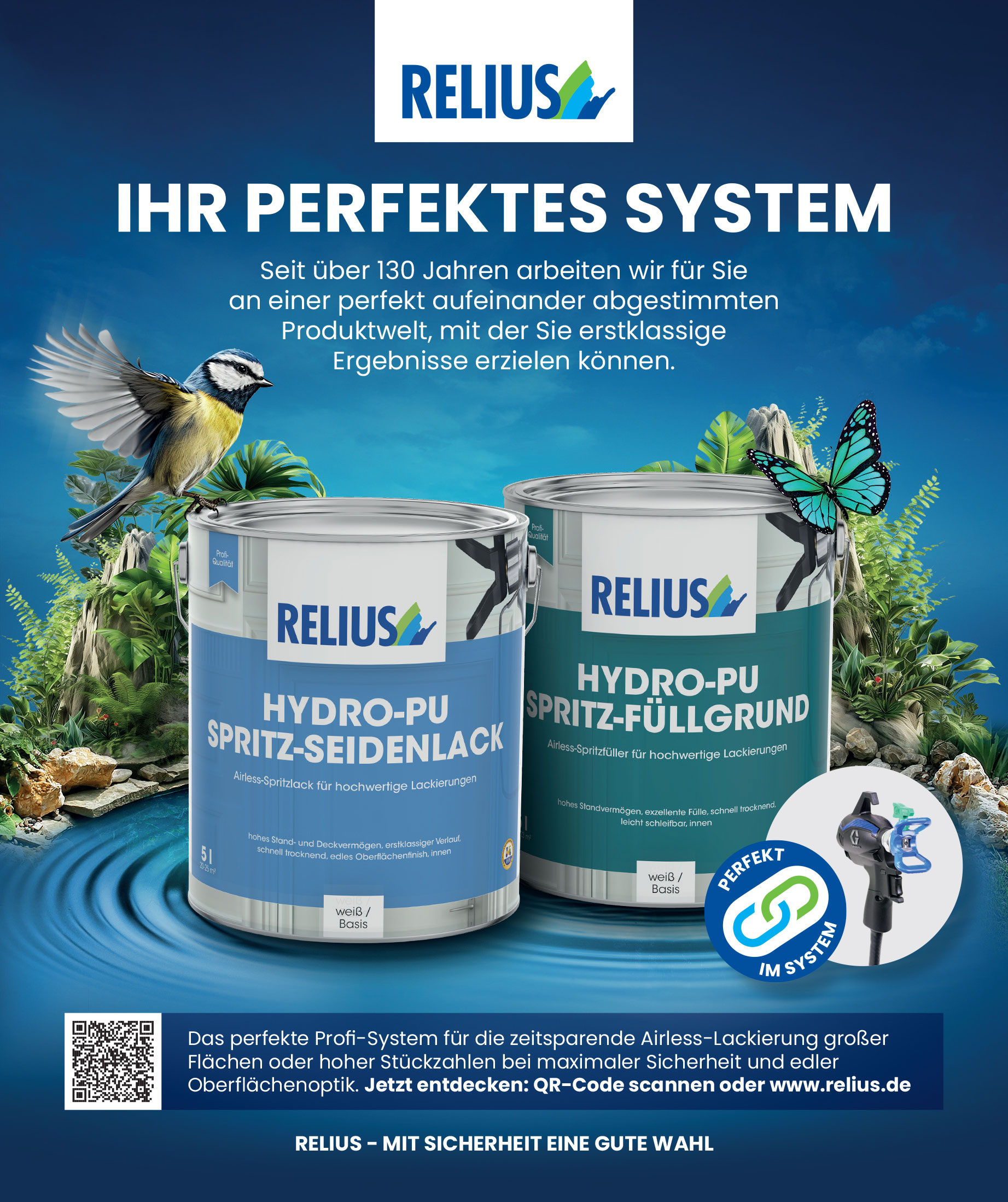 RELIUS Print-Anzeige – Das perfekte System, Sauer Marketing