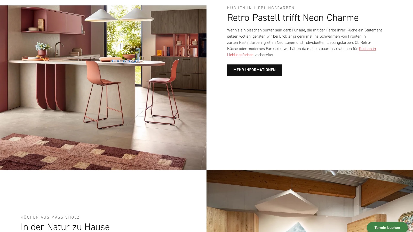 Farbwelt in Retro-Pastell auf der neuen Broßler-Webseite