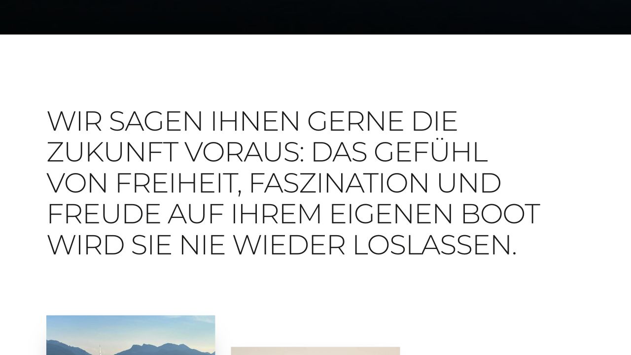 Markenstatement der Leines Boote Webseite